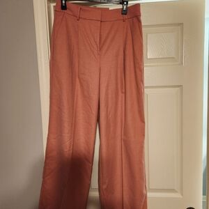 Loft Peyton Trouser Pants Brushed Flannel Pink Size 6
